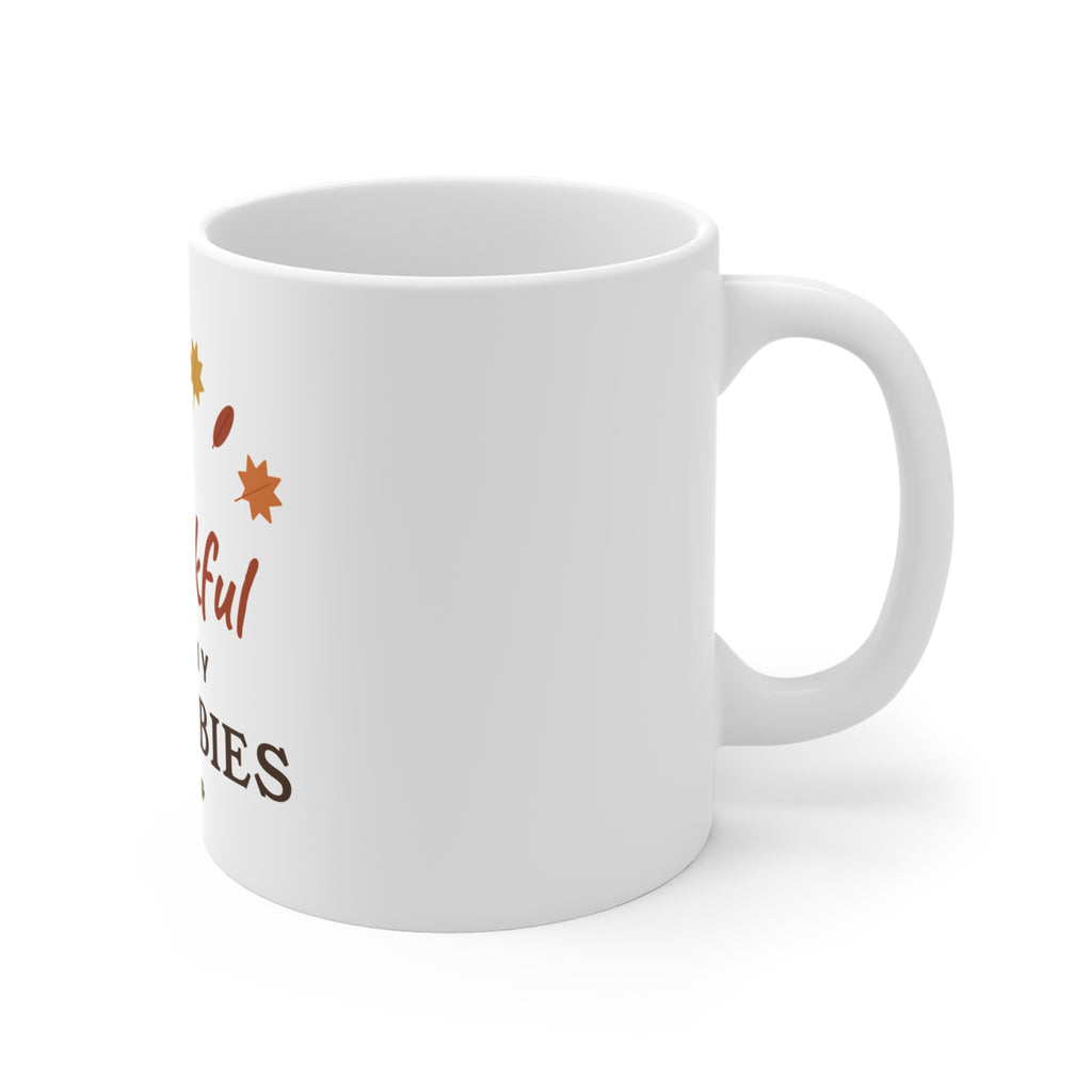 Thankful for My Fur Babies Mug - Thanksgiving Pet Lover Coffee Mug