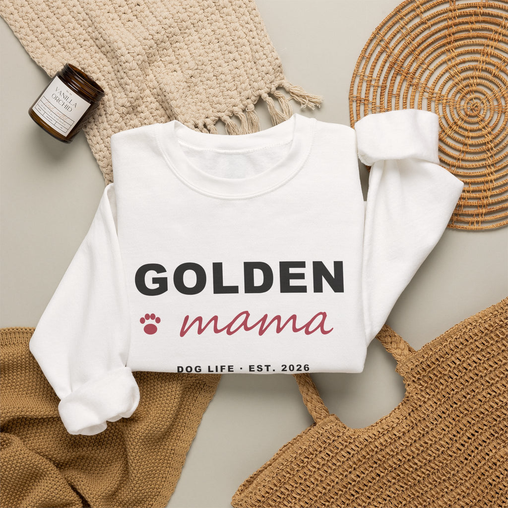 Golden Mama Sweatshirt - Golden Retriever Mom Crewneck