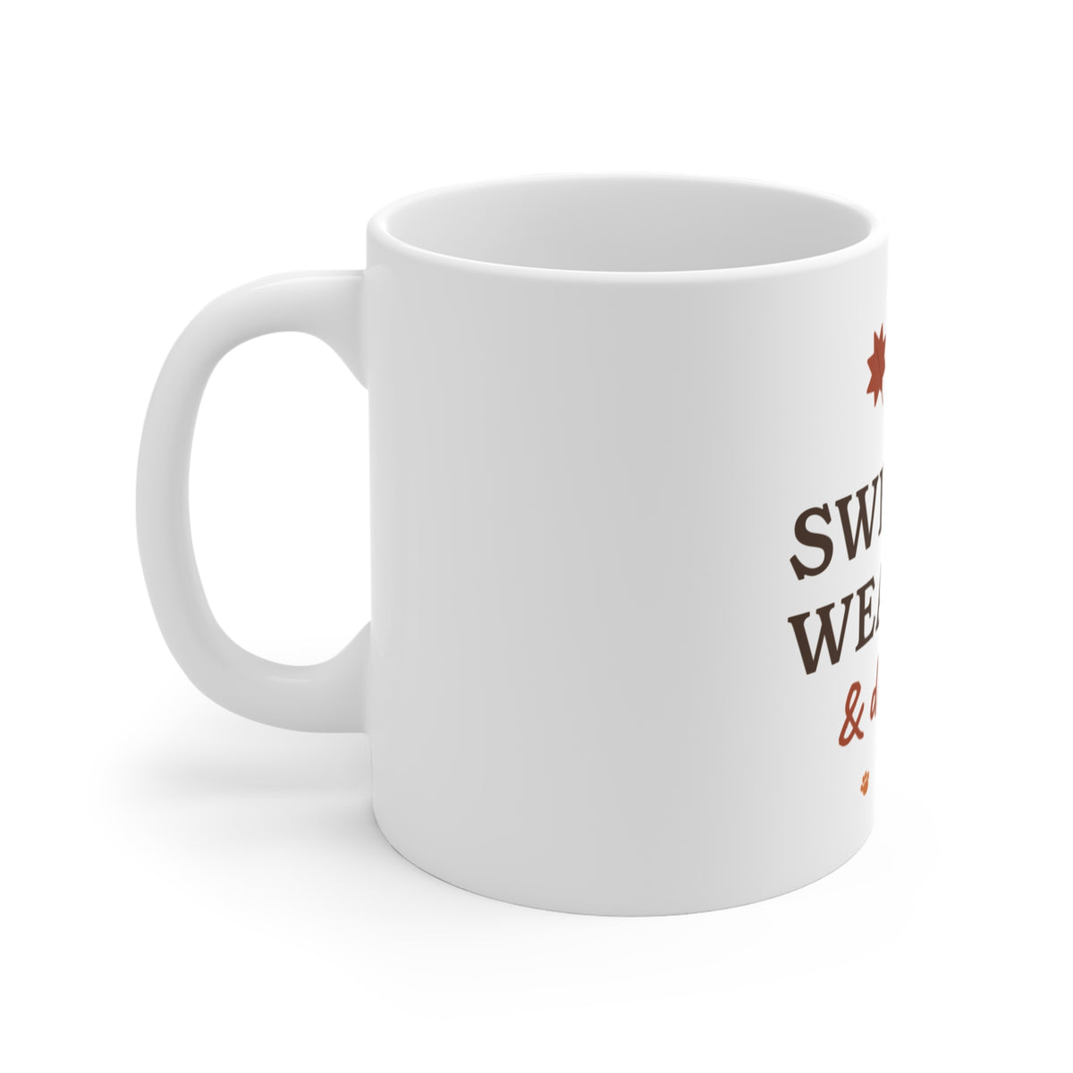 Sweater Weather & Dog Walks Mug - Fall Dog Lover Coffee Mug