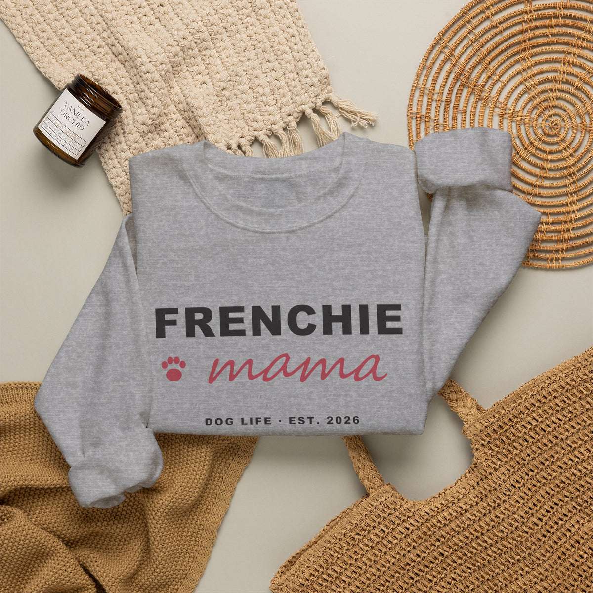 Frenchie Mama Sweatshirt - French Bulldog Mom Crewneck