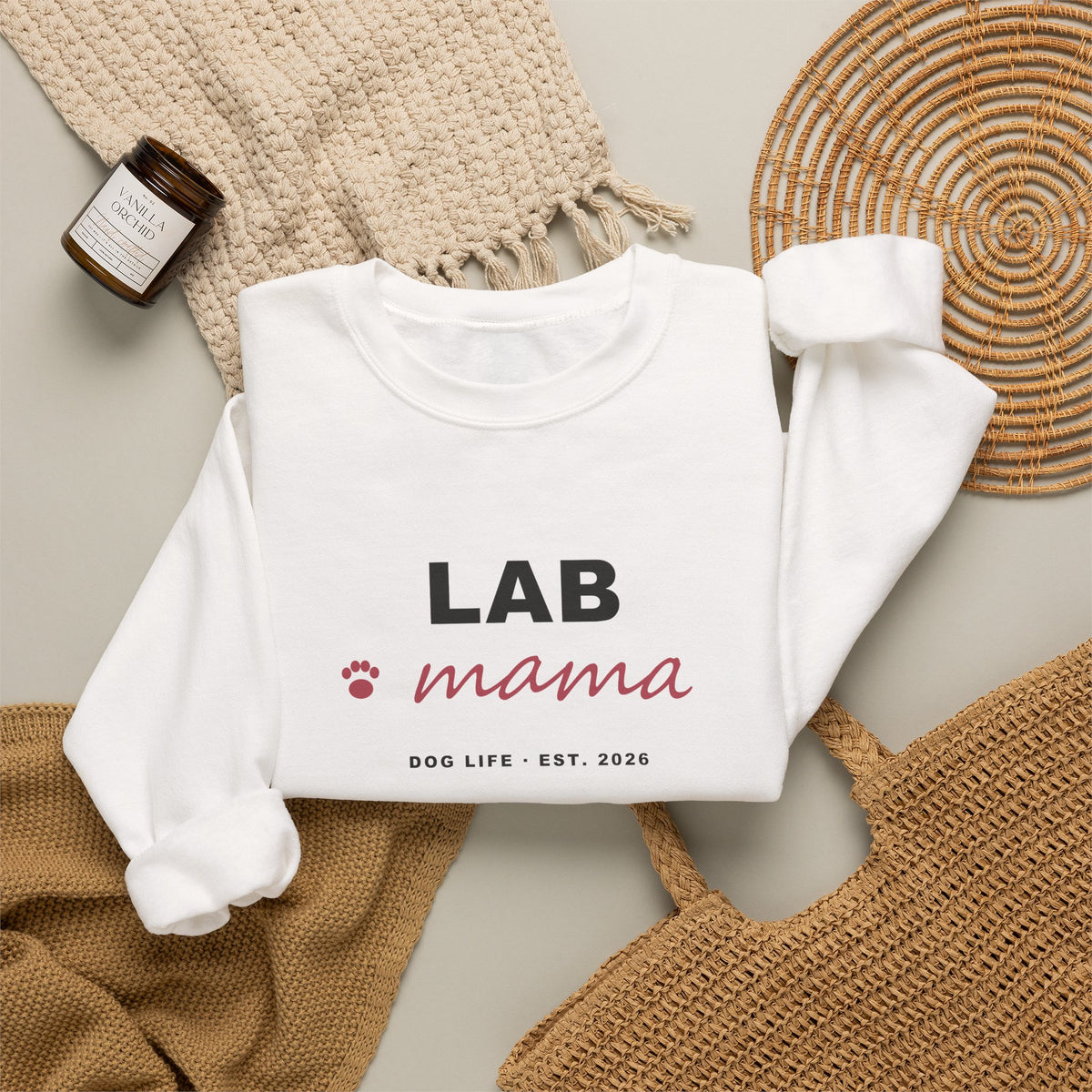 Lab Mama Sweatshirt - Labrador Mom Crewneck