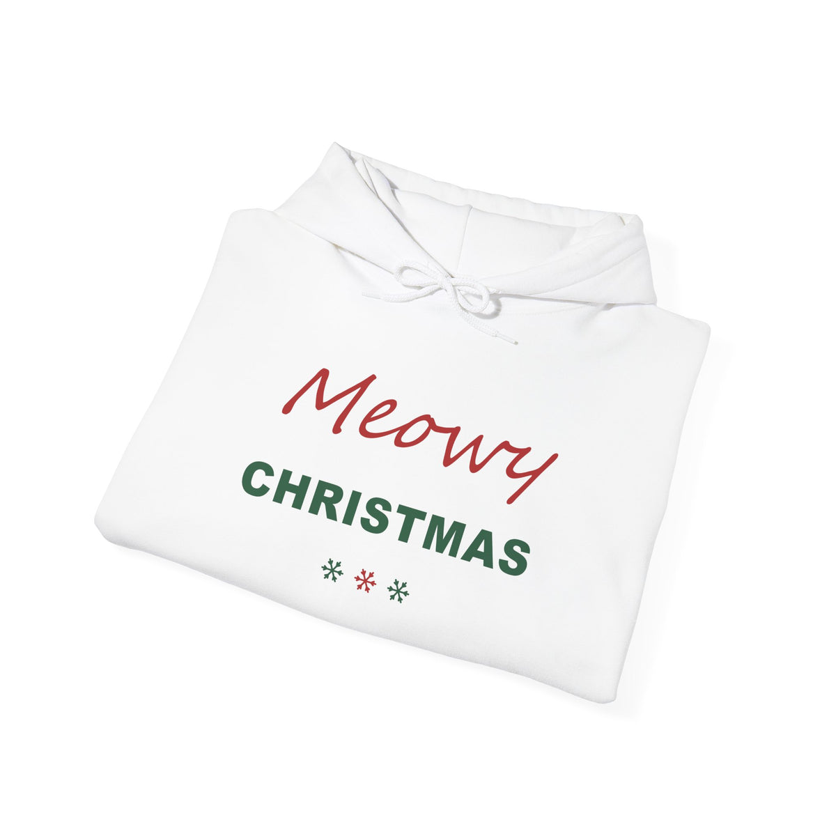 Meowy Christmas Hoodie - Cat Lover Christmas Hoodie