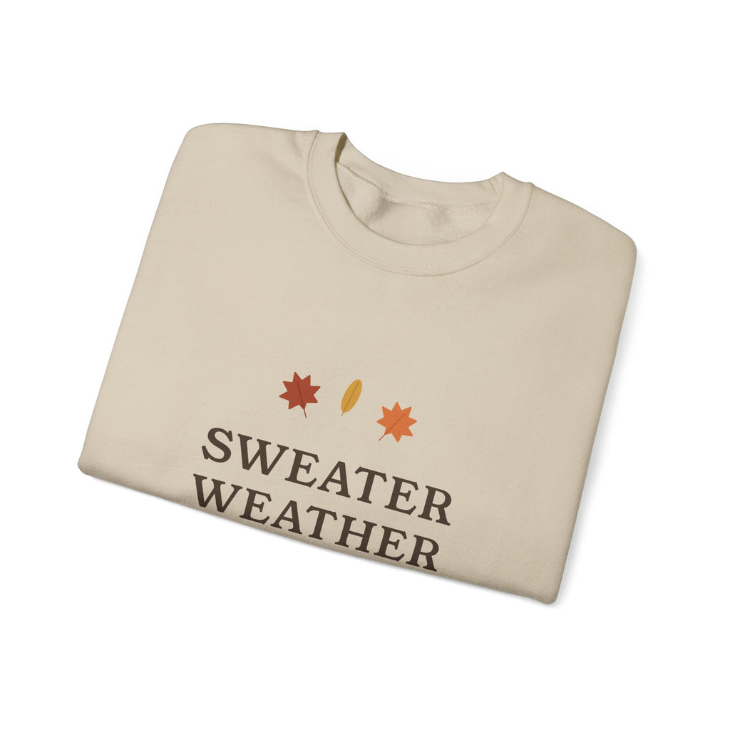 Sweater Weather & Dog Walks Sweatshirt - Fall Dog Lover Crewneck