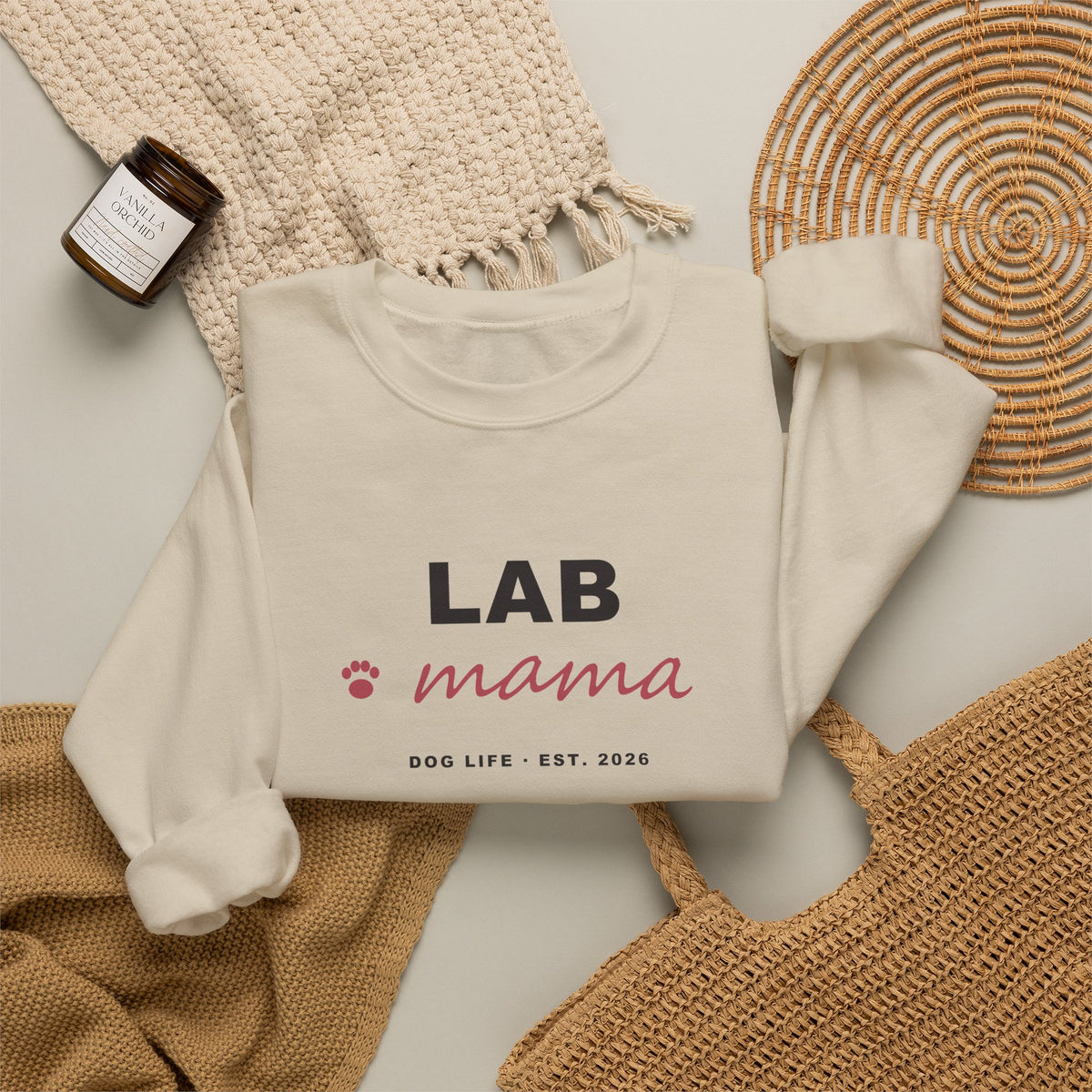 Lab Mama Sweatshirt - Labrador Mom Crewneck