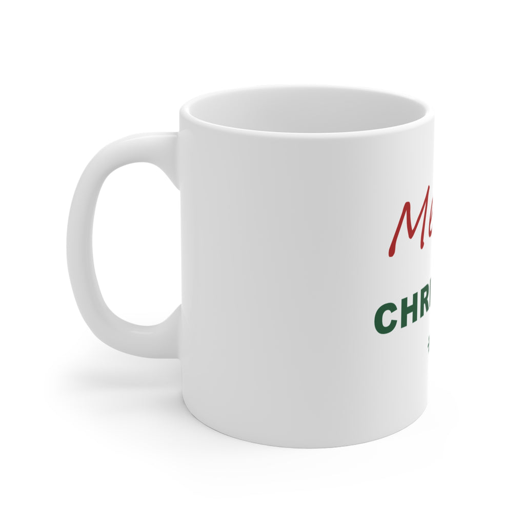 Meowy Christmas Mug - Cat Lover Christmas Coffee Mug