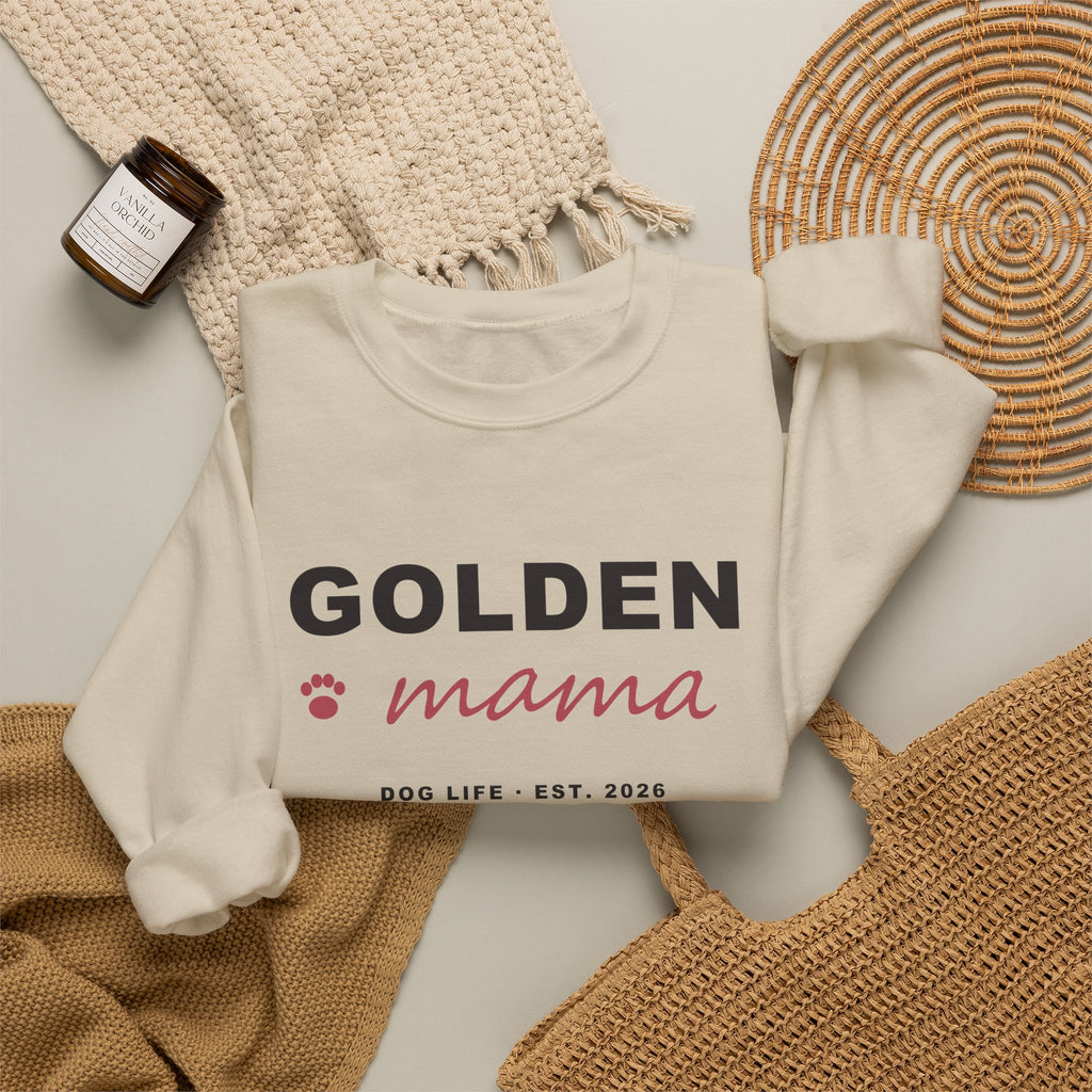 Golden Mama Sweatshirt - Golden Retriever Mom Crewneck