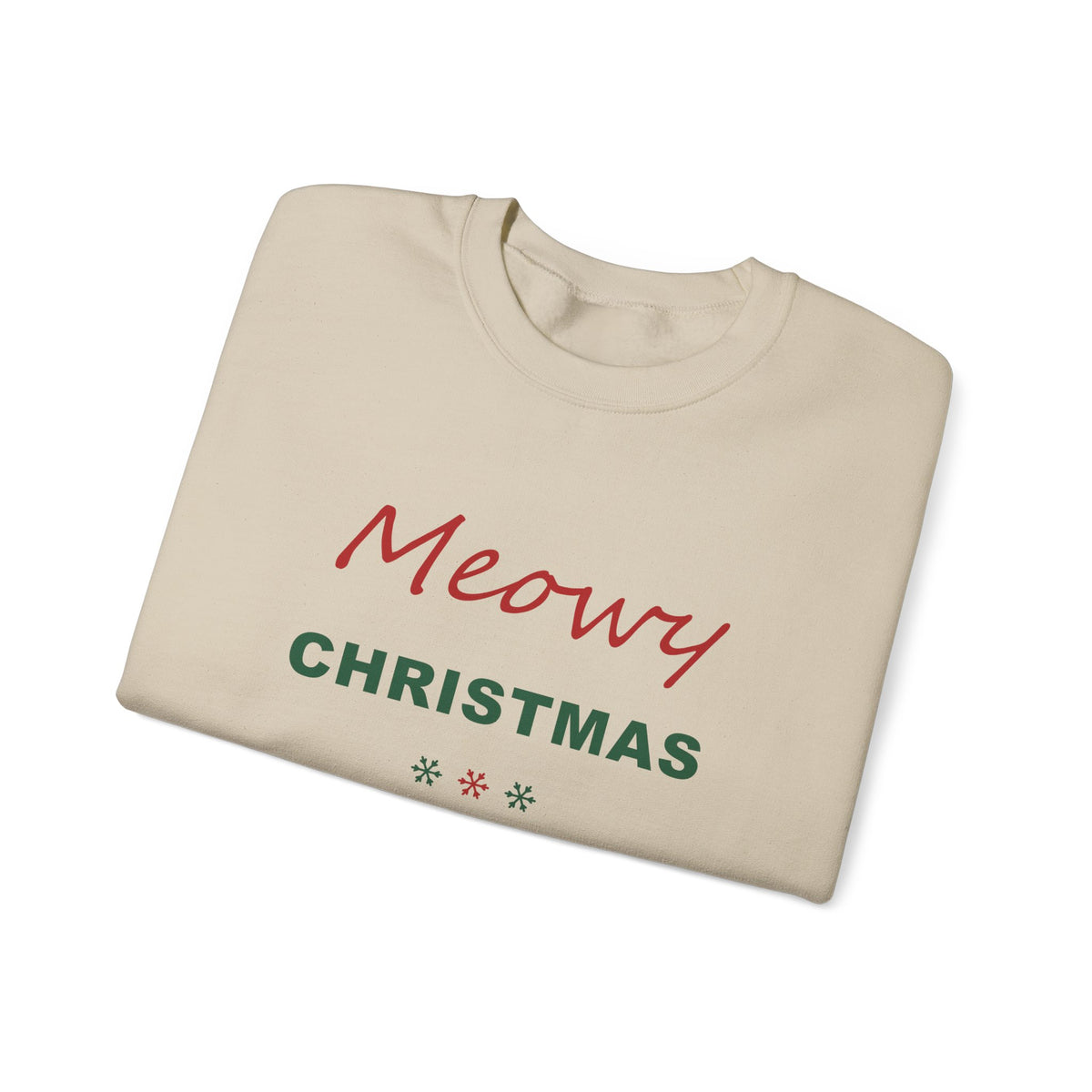 Meowy Christmas Sweatshirt - Cat Lover Christmas Crewneck