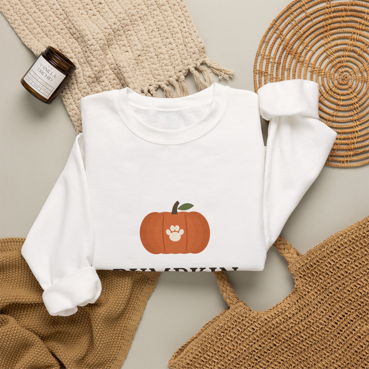 Pumpkin Spice & Puppy Kisses Sweatshirt - Dog Mom Fall Crewneck