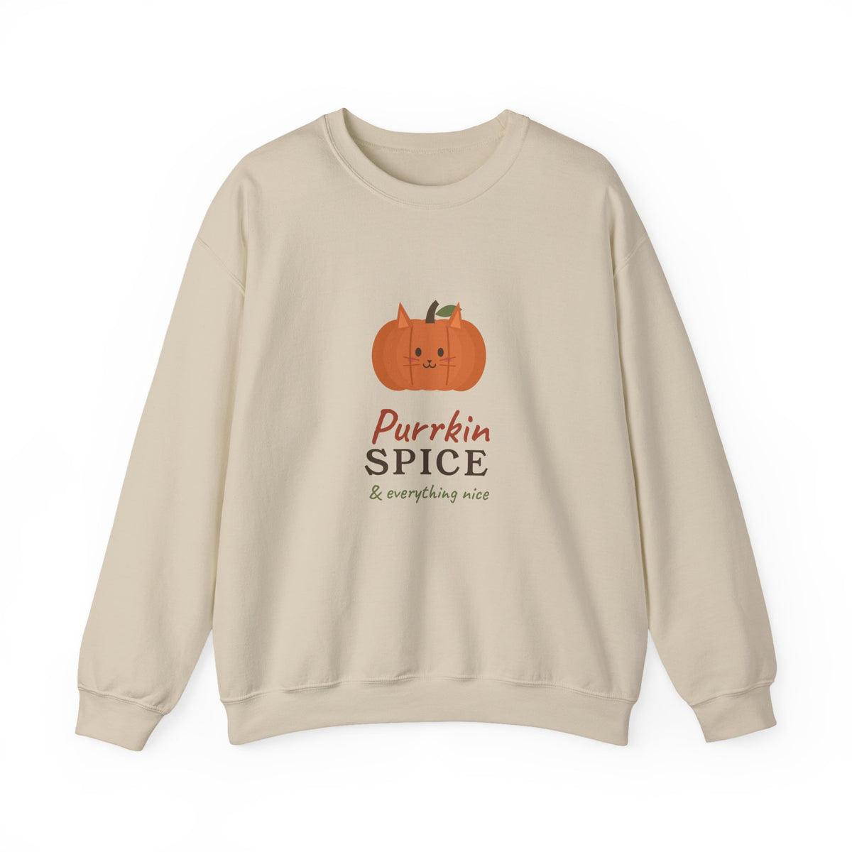 Purrkin Spice Sweatshirt - Cat Lover Fall Crewneck