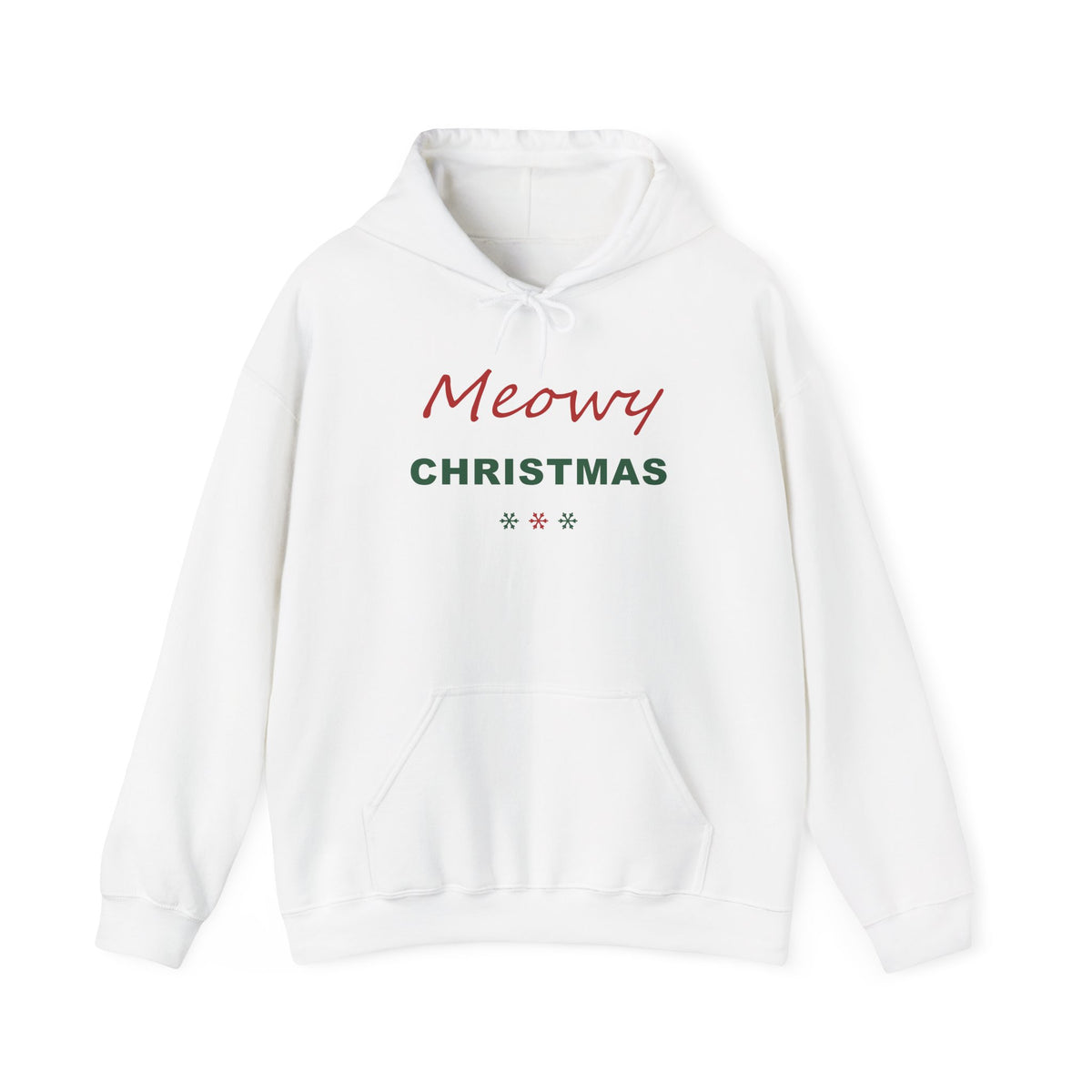 Meowy Christmas Hoodie - Cat Lover Christmas Hoodie