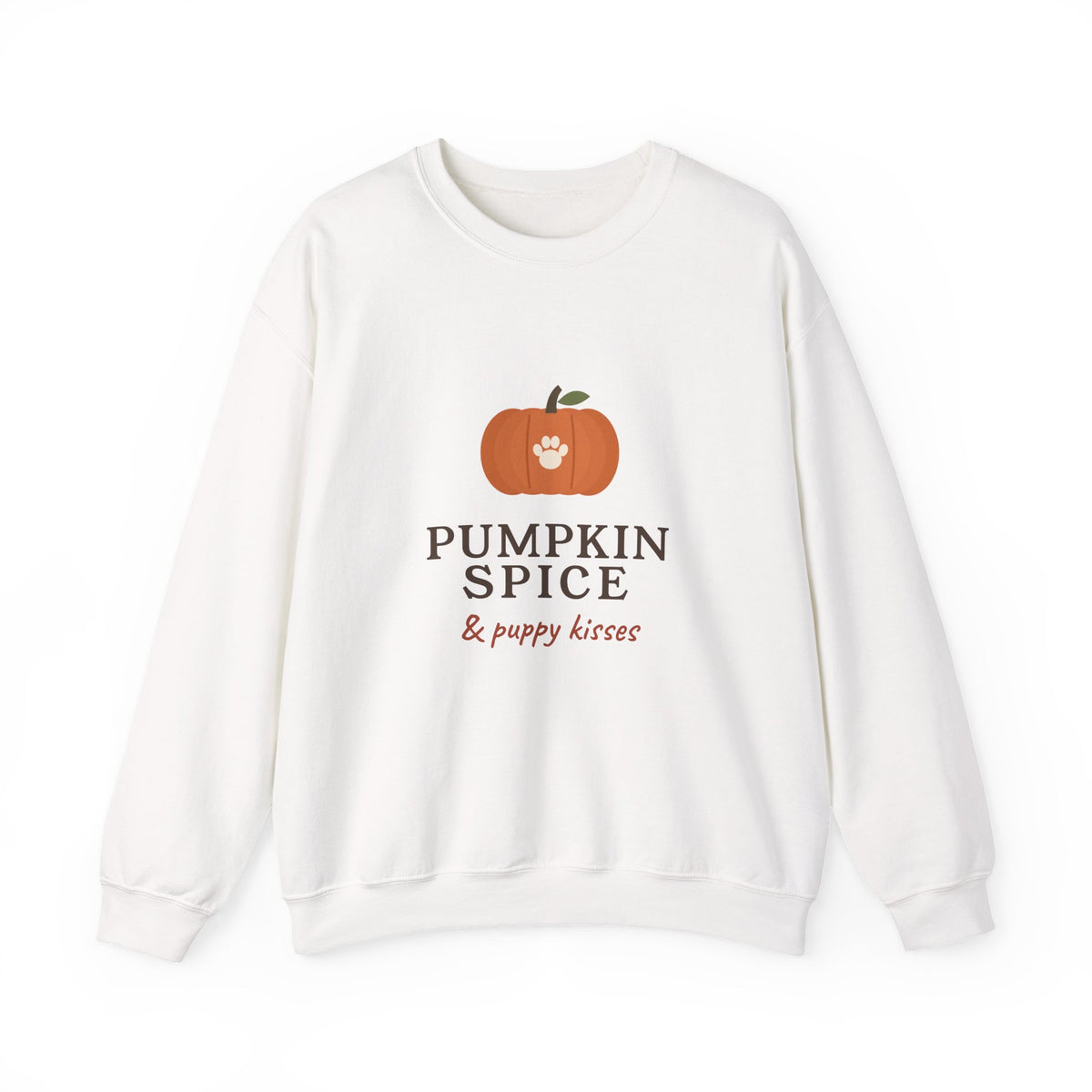 Pumpkin Spice & Puppy Kisses Sweatshirt - Dog Mom Fall Crewneck