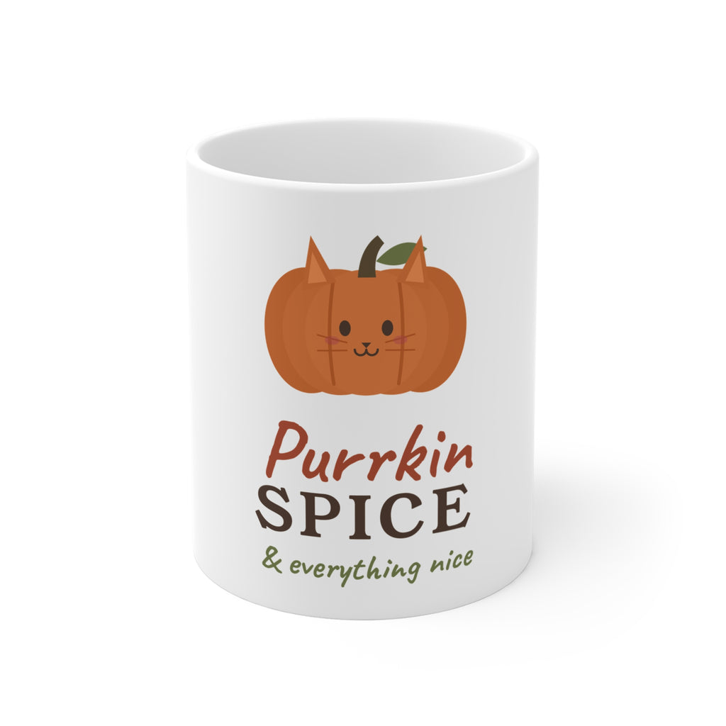 Purrkin Spice Mug - Cat Lover Fall Coffee Mug