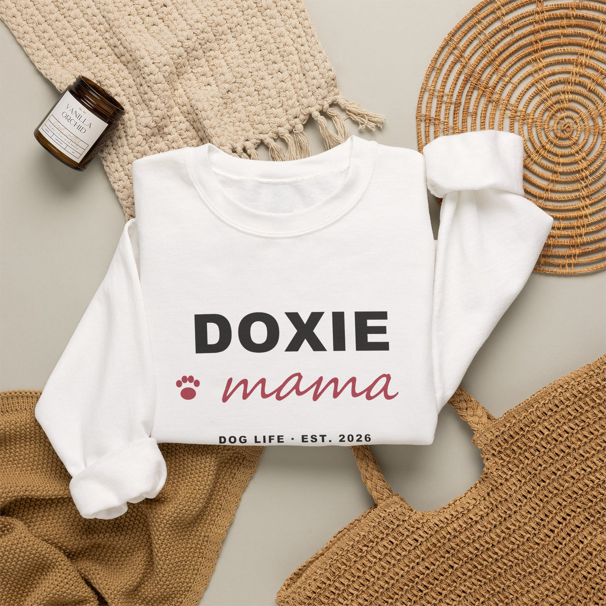 Doxie Mama Sweatshirt - Dachshund Mom Crewneck
