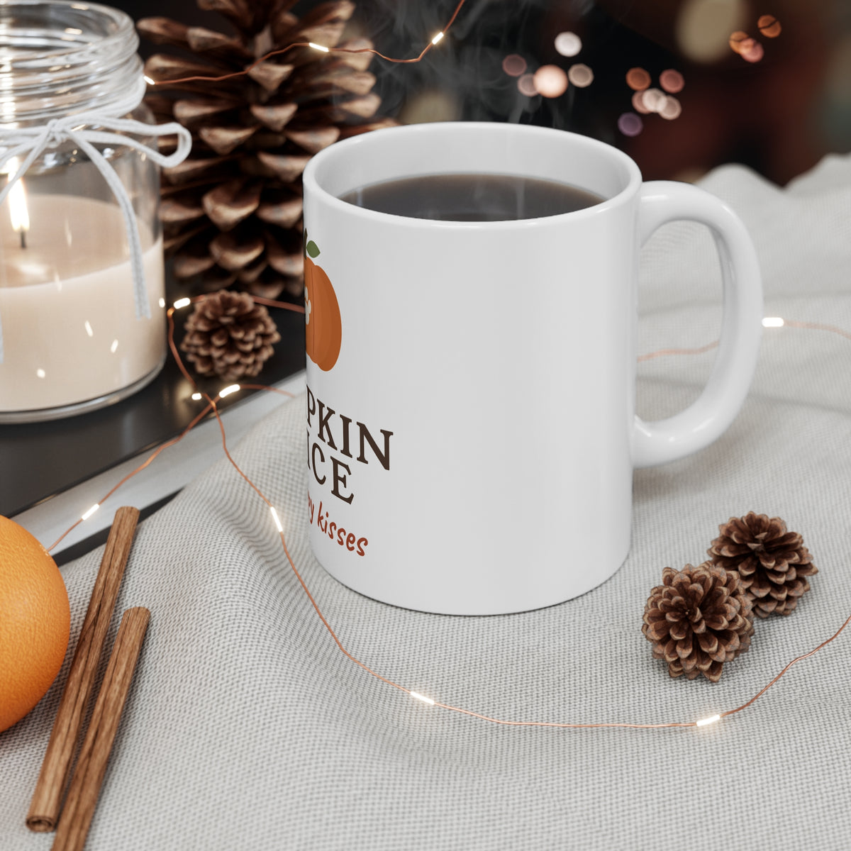 Pumpkin Spice & Puppy Kisses Mug - Dog Mom Fall Coffee Mug