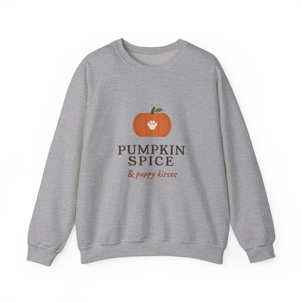 Pumpkin Spice & Puppy Kisses Sweatshirt - Dog Mom Fall Crewneck