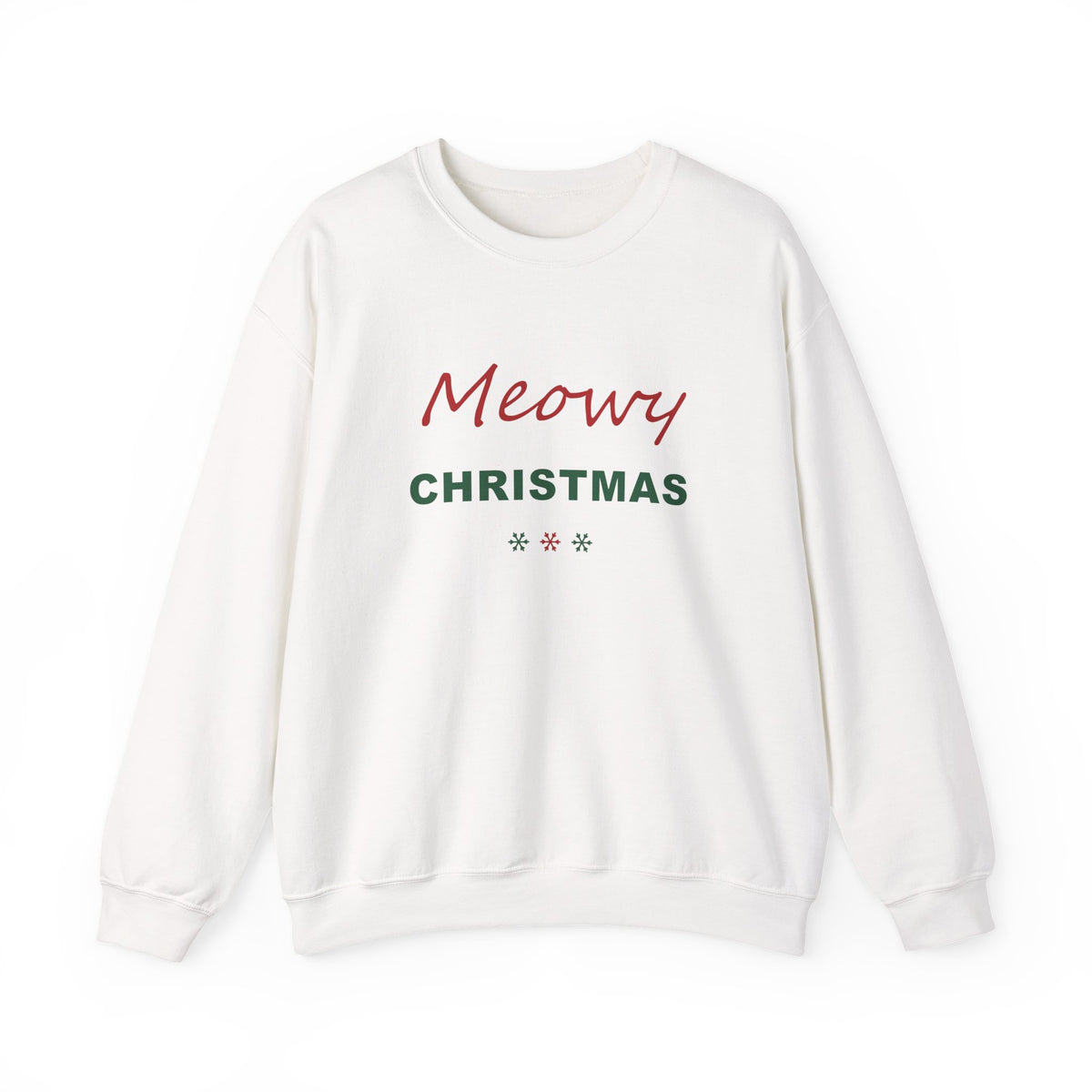 Meowy Christmas Sweatshirt - Cat Lover Christmas Crewneck