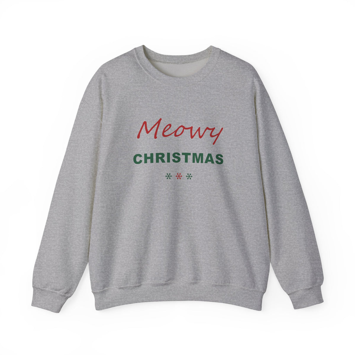 Meowy Christmas Sweatshirt - Cat Lover Christmas Crewneck