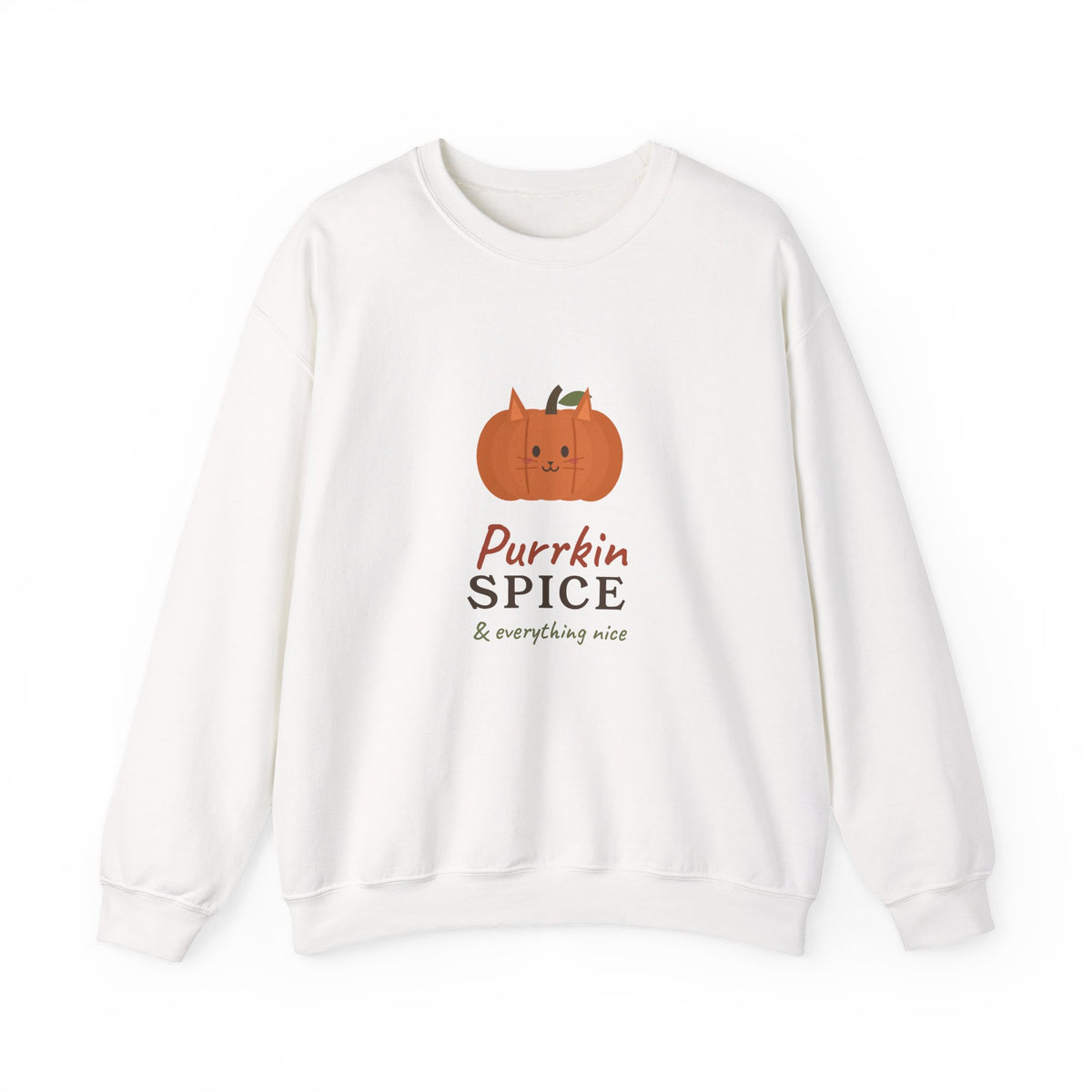 Purrkin Spice Sweatshirt - Cat Lover Fall Crewneck