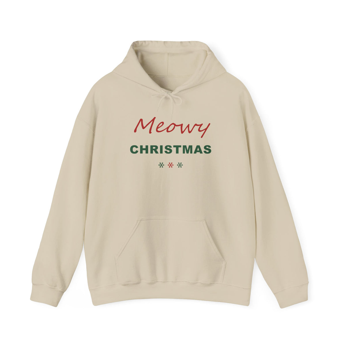 Meowy Christmas Hoodie - Cat Lover Christmas Hoodie