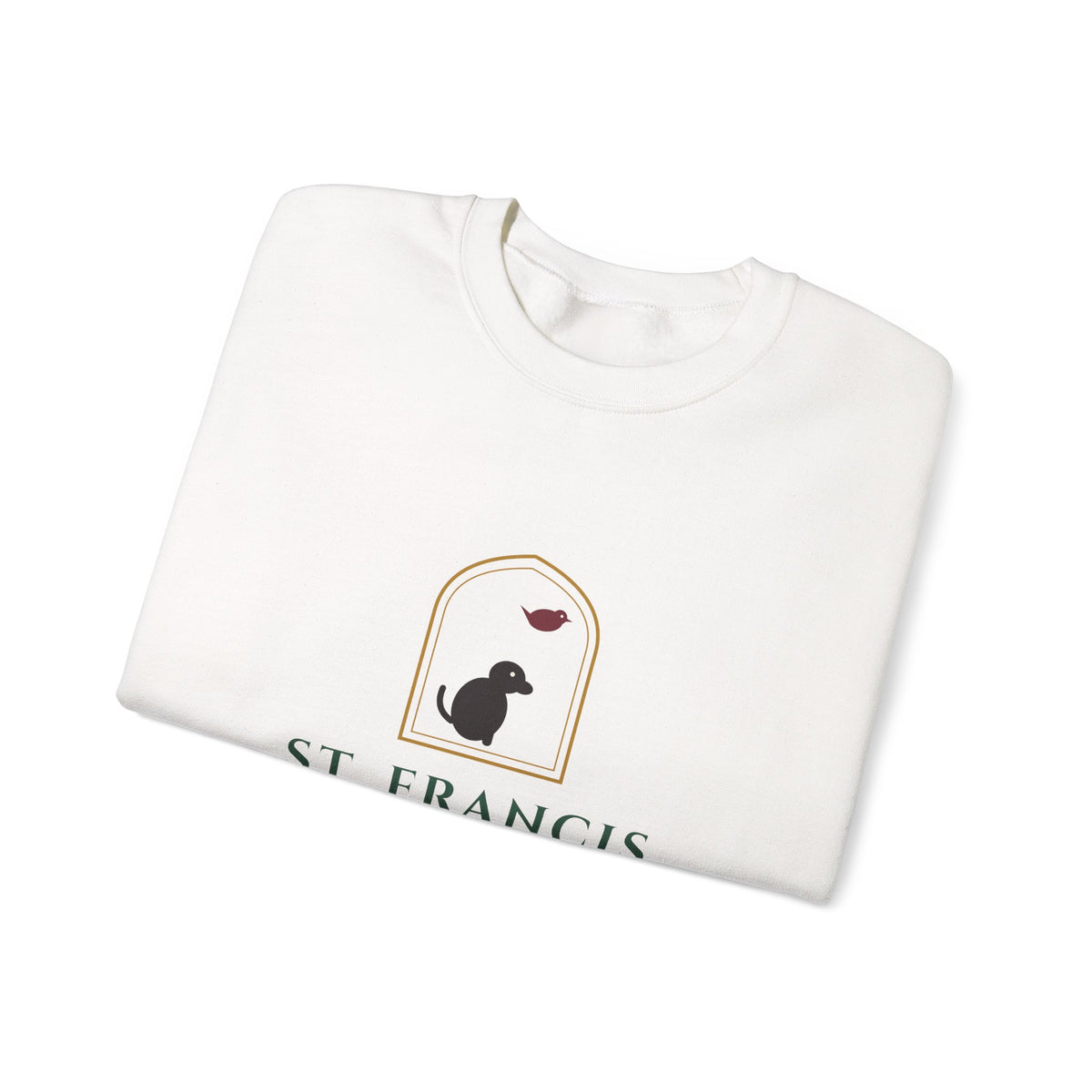 St. Francis Pray for My Dog Sweatshirt - Catholic Crewneck