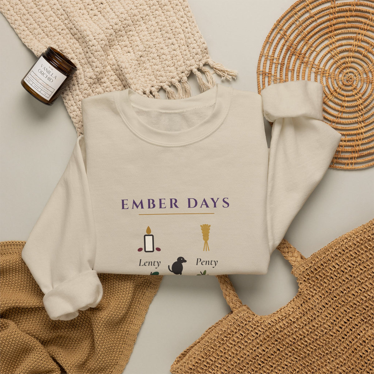 Ember Days: Lenty, Penty, Crucy, Lucy Sweatshirt - Catholic Crewneck