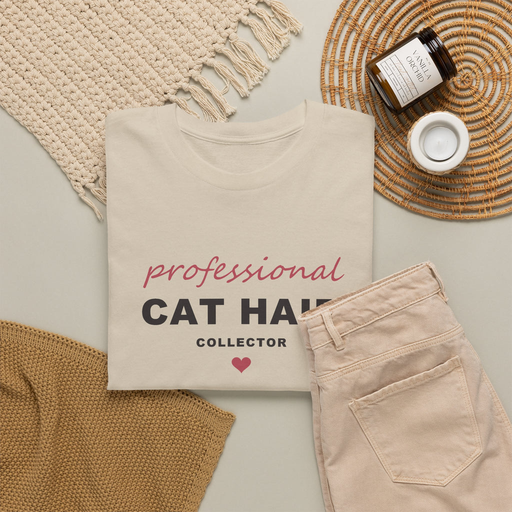 Professional Cat Hair Collector Shirt - Funny Cat Mom T-Shirt