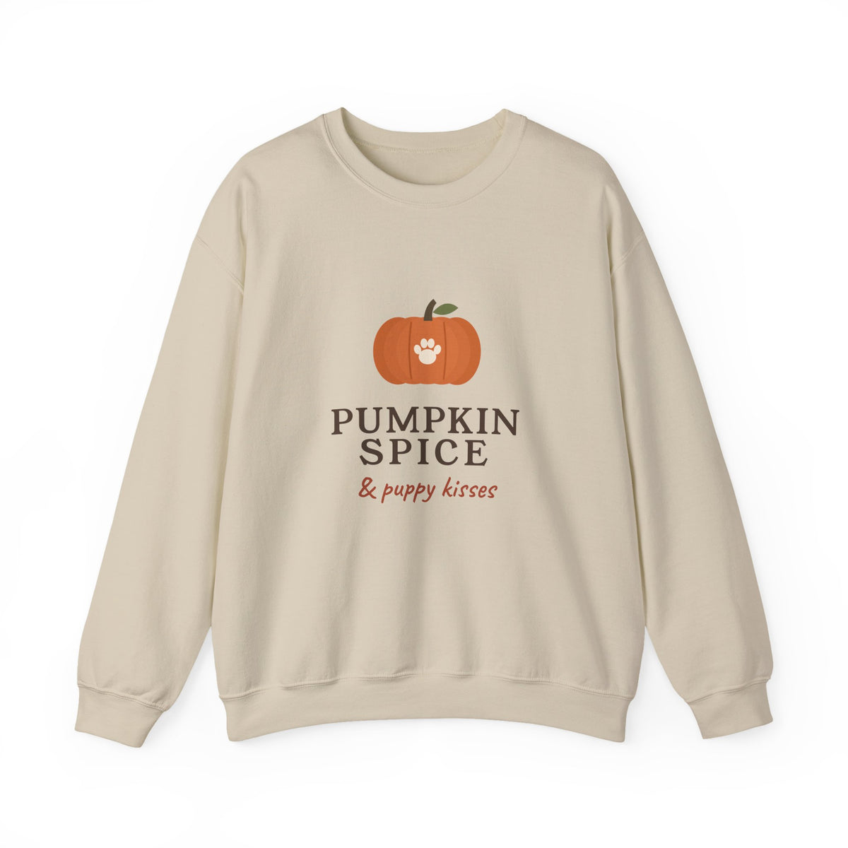 Pumpkin Spice & Puppy Kisses Sweatshirt - Dog Mom Fall Crewneck