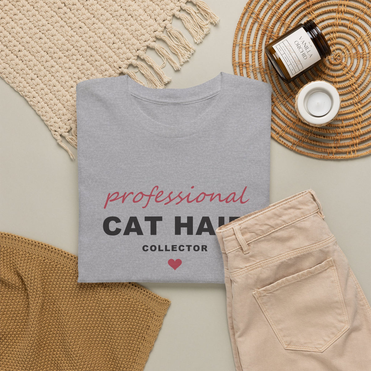 Professional Cat Hair Collector Shirt - Funny Cat Mom T-Shirt