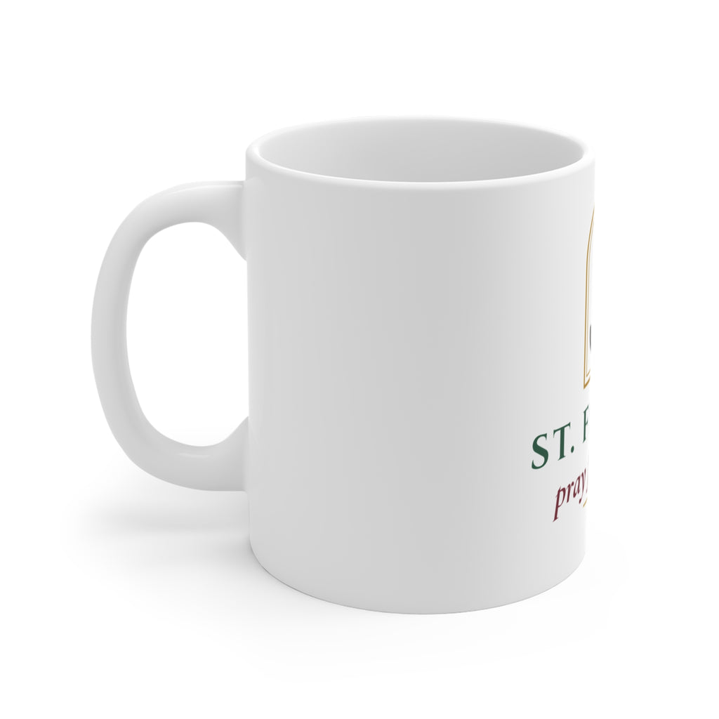 St. Francis Pray for My Dog Mug - Catholic Coffee Mug