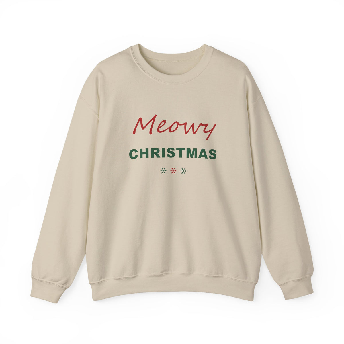 Meowy Christmas Sweatshirt - Cat Lover Christmas Crewneck